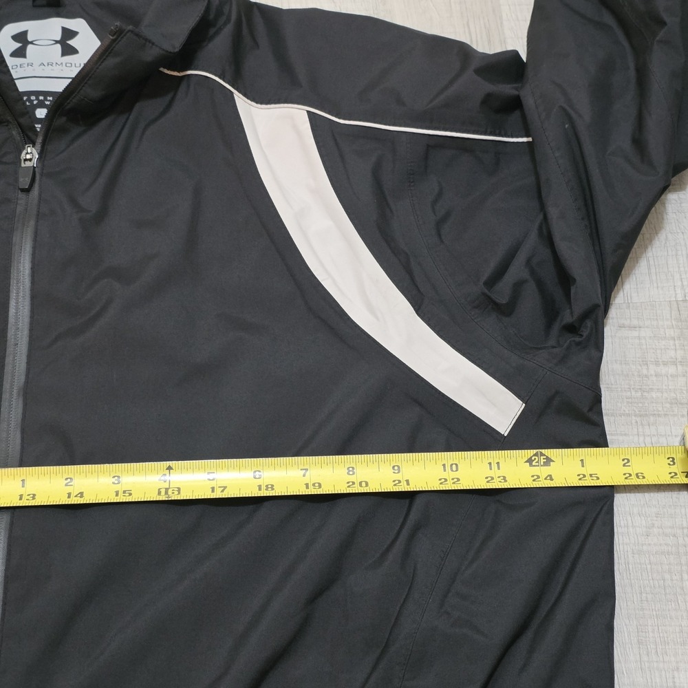 Under Armour Men's Sz Large Performance Golf Jacket DNA Windbreaker Rain Reflect - Picture 11 of 15